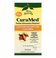Terry Naturally, CuraMed, 750 мг, 120 мягких таблеток