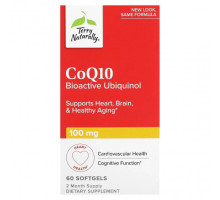 Антиоксиданты Terry Naturally, CoQ10, биоактивный убихинол, 100 мг, 60 мягких таблеток