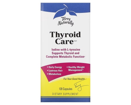 Terry Naturally Terry Naturally Thyroid Care забота о щитовидной железе 120 капсул Terry Naturally Terry Naturally Thyroid Care забота о щитовидной железе 120 капсул