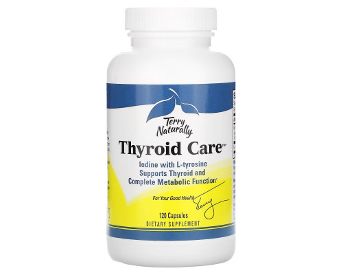 Terry Naturally Terry Naturally Thyroid Care забота о щитовидной железе 120 капсул Terry Naturally Terry Naturally Thyroid Care забота о щитовидной железе 120 капсул
