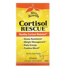 Улучшение памяти и работы мозга Terry Naturally, Cortisol Rescue, 60 капсул
