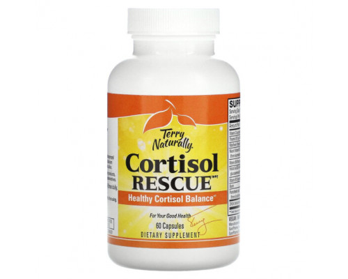 Улучшение памяти и работы мозга Terry Naturally, Cortisol Rescue, 60 капсул Улучшение памяти и работы мозга Terry Naturally, Cortisol Rescue, 60 капсул