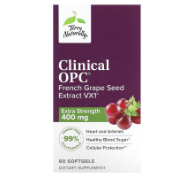 Terry Naturally, Clinical OPC, суперсила, 400 мг, 60 мягких таблеток