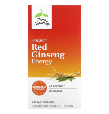 Женьшень Terry Naturally, HRG80 Red Ginseng Energy, 30 капсул