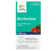 Фрукты и ягоды Terry Naturally, берберин, 500 мг, 60 капсул