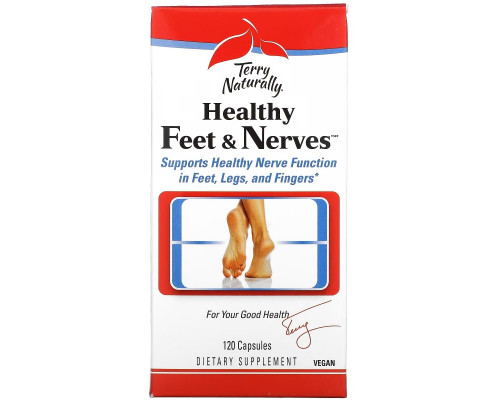 Terry Naturally Terry Naturally Healthy Feet & Nerves здоровые ноги и нервы 120 капсул Terry Naturally Terry Naturally Healthy Feet & Nerves здоровые ноги и нервы 120 капсул