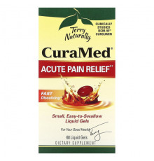 Болеутоляющие и противовоспалительные средства Terry Naturally, CuraMed, средство для снятия боли, 60 жидких гелей
