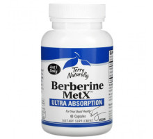 Фрукты и ягоды Terry Naturally, Berberine MetX, улучшенная абсорбция, 60 капсул