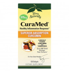 Terry Naturally, CuraMed, 375 мг, 120 мягких таблеток