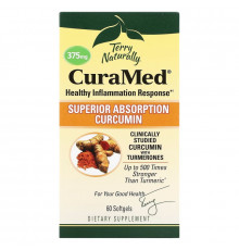 Terry Naturally, Terry Naturally, CuraMed, 375 мг, 60 желатиновых капсулы