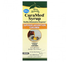 Имбирь и куркума Terry Naturally, CuraMed Syrup, куркумин с улучшенной усвояемостью, 250 мг, 240 мл (8 унций)
