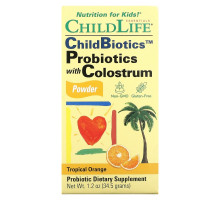 ChildLife Пробиотики с порошковым молозивом с натуральным вкусом апельсина / ананаса 17 унции (50 г)
