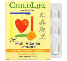 ChildLife, Multi Vitamin SoftMelts, Natural Orange Flavor, 27 Tablets