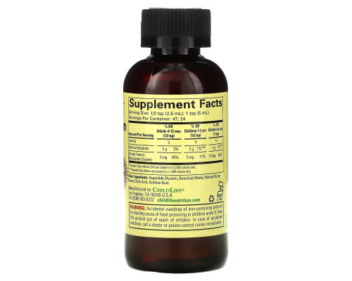 ChildLife, Liquid Iron, Natural Berry Flavor, 4 fl oz (118 ml) ChildLife, Liquid Iron, Natural Berry Flavor, 4 fl oz (118 ml)