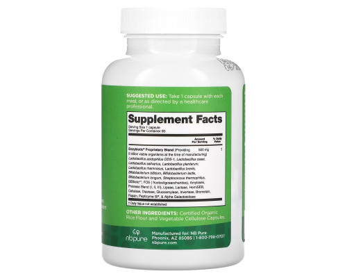 NB Pure, Enzybiotic , 60 Capsules NB Pure, Enzybiotic , 60 Capsules