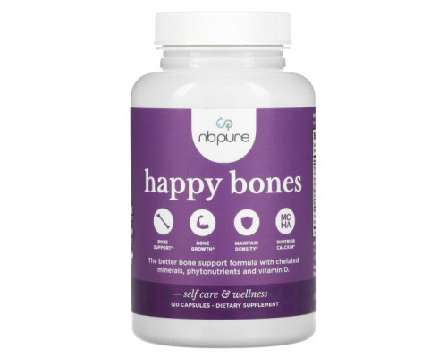 Для мышц и суставов NB Pure, Happy Bones, 120 капсул Для мышц и суставов NB Pure, Happy Bones, 120 капсул