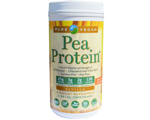 Pure Advantage Чисто вегетарианский гороховый протеин со вкусом ванили 1065 г Pure Advantage Чисто вегетарианский гороховый протеин со вкусом ванили 1065 г