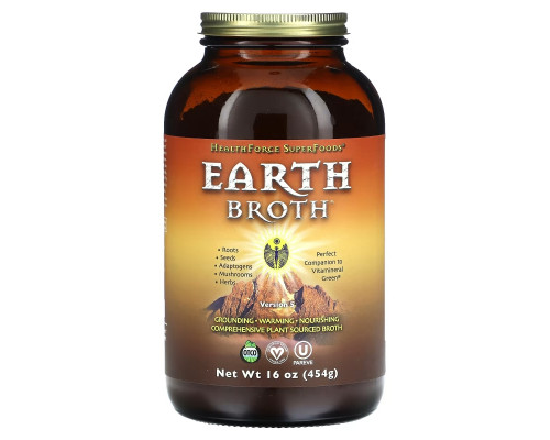 HealthForce Superfoods, Earth Broth, Version 5, 16 oz (454 g) HealthForce Superfoods, Earth Broth, Version 5, 16 oz (454 g)