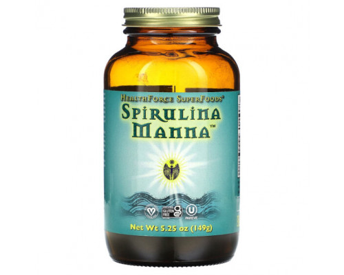 Водоросли HealthForce Superfoods, Спирулина и манна, 149 г (5,25 унции) Водоросли HealthForce Superfoods, Спирулина и манна, 149 г (5,25 унции)