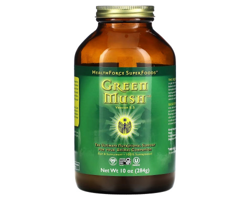 HealthForce Superfoods, Green Mush, For Your Animal Companion, Version 5.5, 10 oz (284 g) HealthForce Superfoods, Green Mush, For Your Animal Companion, Version 5.5, 10 oz (284 g)