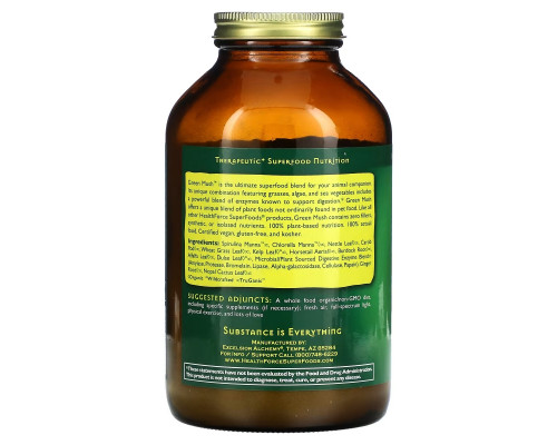 HealthForce Superfoods, Green Mush, For Your Animal Companion, Version 5.5, 10 oz (284 g) HealthForce Superfoods, Green Mush, For Your Animal Companion, Version 5.5, 10 oz (284 g)