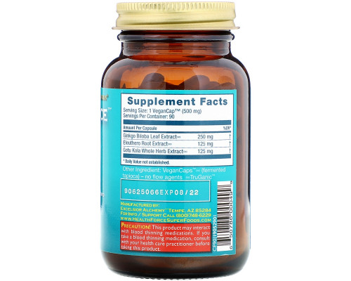 HealthForce Superfoods, CircuForce, сила для мозга, 90 капсул на растительной основе HealthForce Superfoods, CircuForce, сила для мозга, 90 капсул на растительной основе