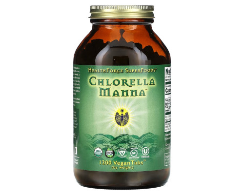 HealthForce Nutritionals Хлорелла Манна 1200 веганских таблеток HealthForce Nutritionals Хлорелла Манна 1200 веганских таблеток
