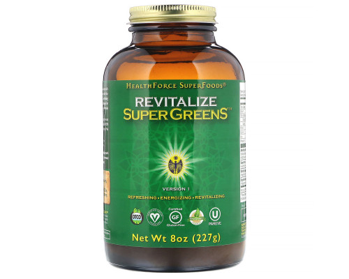 HealthForce Superfoods, Revitalize Super Greens, 8 oz (227 g) HealthForce Superfoods, Revitalize Super Greens, 8 oz (227 g)