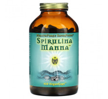 Водоросли HealthForce Superfoods, Спирулина манна, 450 веганских капсул