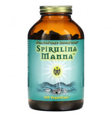 Водоросли HealthForce Superfoods, Спирулина манна, 450 веганских капсул