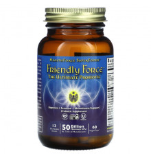 Для пищеварительной системы HealthForce Superfoods, Friendly Force, лучший пробиотик, 60 веганских капсул