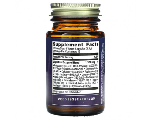 Для пищеварительной системы HealthForce Superfoods, Ферменты для улучшения пищеварения, 60 веганских капсул Для пищеварительной системы HealthForce Superfoods, Ферменты для улучшения пищеварения, 60 веганских капсул