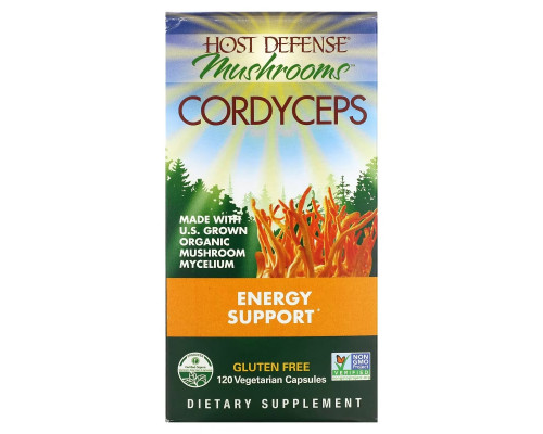 Fungi Perfecti Host Defense Кордицепс 120 растительных капсул Fungi Perfecti Host Defense Кордицепс 120 растительных капсул