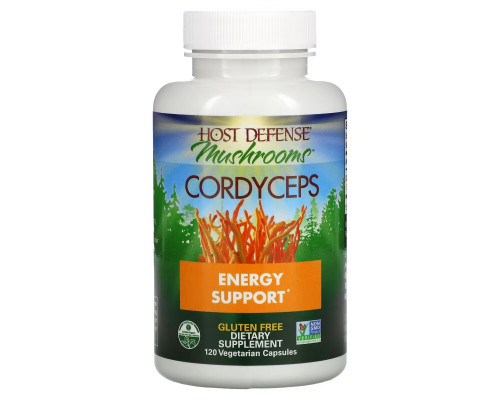 Fungi Perfecti Host Defense Кордицепс 120 растительных капсул Fungi Perfecti Host Defense Кордицепс 120 растительных капсул