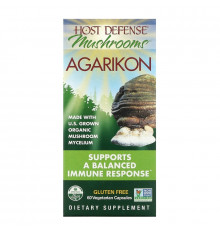 Fungi Perfecti Host Defense Агарикон 60 вегетарианских капсул