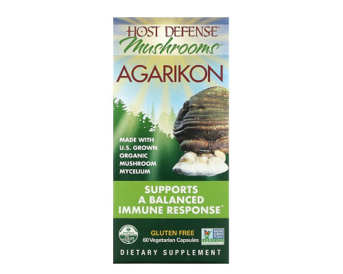 Fungi Perfecti Host Defense Агарикон 60 вегетарианских капсул Fungi Perfecti Host Defense Агарикон 60 вегетарианских капсул