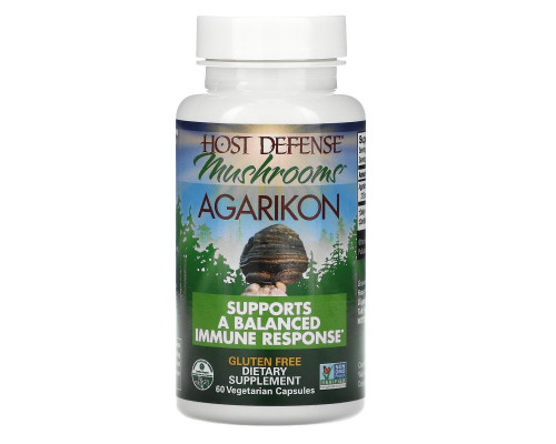 Fungi Perfecti Host Defense Агарикон 60 вегетарианских капсул Fungi Perfecti Host Defense Агарикон 60 вегетарианских капсул