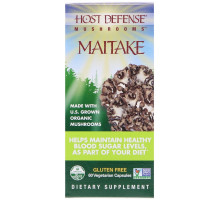 Fungi Perfecti, Host Defense Mushrooms, органическая грифола курчавая, 60 вегетарианских капсул
