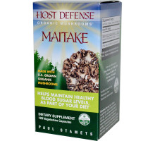 Fungi Perfecti Host Defense Maitake Защитные грибы 120 NP капсул