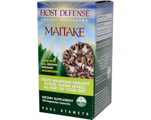 Fungi Perfecti Host Defense Maitake Защитные грибы 120 NP капсул Fungi Perfecti Host Defense Maitake Защитные грибы 120 NP капсул