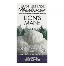 Fungi Perfecti Host Defense Ежовик гребенчатый 120 растительных капсул