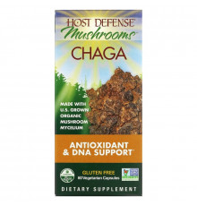 Fungi Perfecti Host Defense Чага 60 растительных капсул