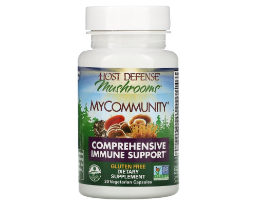 Fungi Perfecti, Host Defense Mushrooms, MyCommunity, Comprehensive Immune Support, 30 Veggie Caps Fungi Perfecti, Host Defense Mushrooms, MyCommunity, Comprehensive Immune Support, 30 Veggie Caps