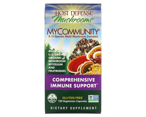 Fungi Perfecti Иммунная защита MyCommunity 120 растительных капсул Fungi Perfecti Иммунная защита MyCommunity 120 растительных капсул