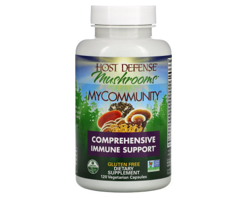 Fungi Perfecti Иммунная защита MyCommunity 120 растительных капсул Fungi Perfecti Иммунная защита MyCommunity 120 растительных капсул