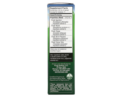 Fungi Perfecti Host Defense Спрей Myco Shield иммунная поддержка мята 1 жидкая унция (30 мл) Fungi Perfecti Host Defense Спрей Myco Shield иммунная поддержка мята 1 жидкая унция (30 мл)