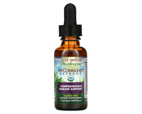 Fungi Perfecti Host Defense My Community Extract Всесторонняя иммунная поддержка 1 жидкая унция (30 мл) Fungi Perfecti Host Defense My Community Extract Всесторонняя иммунная поддержка 1 жидкая унция (30 мл)