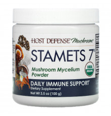 Fungi Perfecti, Stamets 7, Mushroom Mycelium Powder, Daily Immune Support, 3.5 oz (100 g)