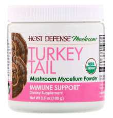 Fungi Perfecti, Turkey Tail, Mushroom Mycelium Powder, Immune Support, 3.5 oz (100 g)
