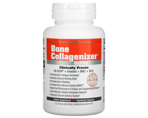 BioSil, Bone Collagenizer Ultra, 60 Vegetarian Capsules BioSil, Bone Collagenizer Ultra, 60 Vegetarian Capsules